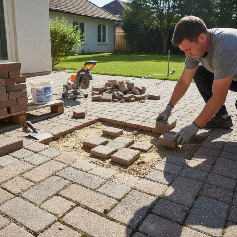 Local Brick Patio Repair pros at work